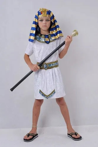 Umorden Halloween Costumes Boy Girl Ancient Egypt Egyptian Pharaoh Cleopatra Prince Princess Costume for Children Kids Cosplay