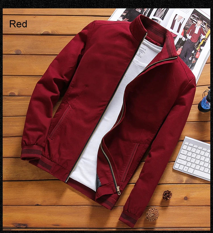 DIMUSI Spring Autumn Men's Bomber Jackets Casual Male Outwear Windbreaker Jacket Mens Zipper Baseball Uniform Coats Clothing