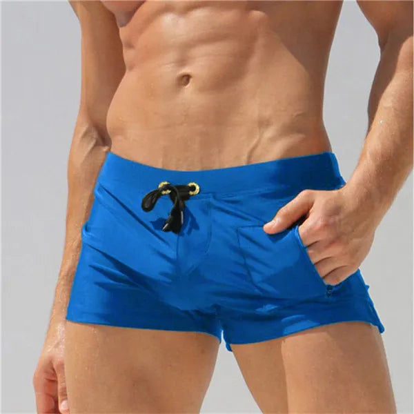 Summer Brand Man Swimwear Men's Swimsuits Surf Board Beach Wear Men Briefs Swimming Trunks Boxer Shorts Swim Suits Gay Pouch