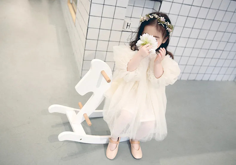 HoneyCherry New Kids Dresses For Girls Spring Girl Dress Child Baby Sweet Princess Dress Designer Dress Baby Girl Clothes