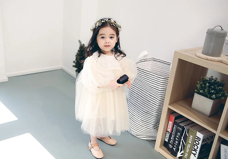 HoneyCherry New Kids Dresses For Girls Spring Girl Dress Child Baby Sweet Princess Dress Designer Dress Baby Girl Clothes