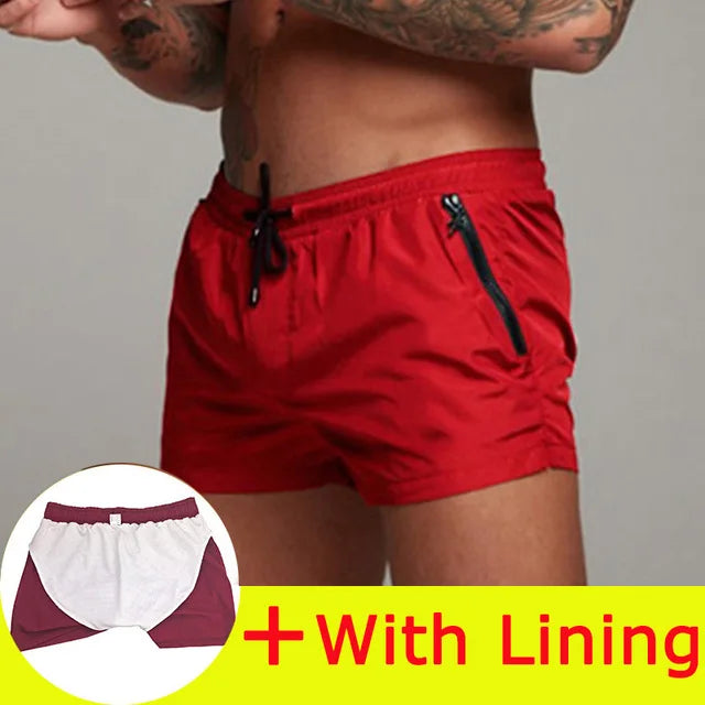 2025 Man Beach shorts Quick Dry Swimming Shorts gay Swimwear Man Swimsuit Swim Trunks Summer Bathing Beach Wear Surf Boxer mayo
