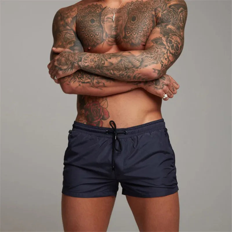2025 Man Beach shorts Quick Dry Swimming Shorts gay Swimwear Man Swimsuit Swim Trunks Summer Bathing Beach Wear Surf Boxer mayo