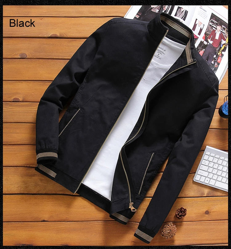 DIMUSI Spring Autumn Men's Bomber Jackets Casual Male Outwear Windbreaker Jacket Mens Zipper Baseball Uniform Coats Clothing