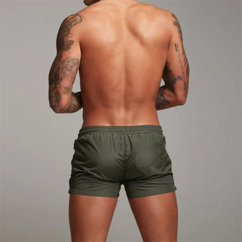 2025 Man Beach shorts Quick Dry Swimming Shorts gay Swimwear Man Swimsuit Swim Trunks Summer Bathing Beach Wear Surf Boxer mayo