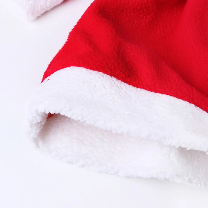 Christmas Baby Santa Claus Cosplay Costume Baby Boys Girls 3/4 Sleeve Clothes Toddler Kids Dress Children Clothing for 1-8 Years