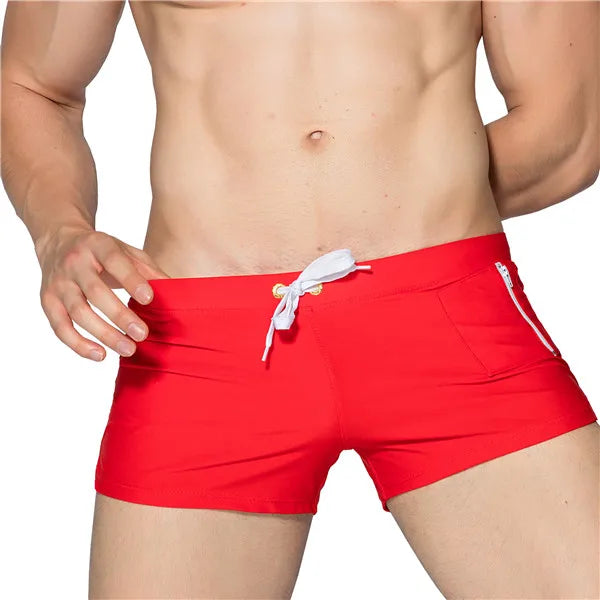 Summer Brand Man Swimwear Men's Swimsuits Surf Board Beach Wear Men Briefs Swimming Trunks Boxer Shorts Swim Suits Gay Pouch