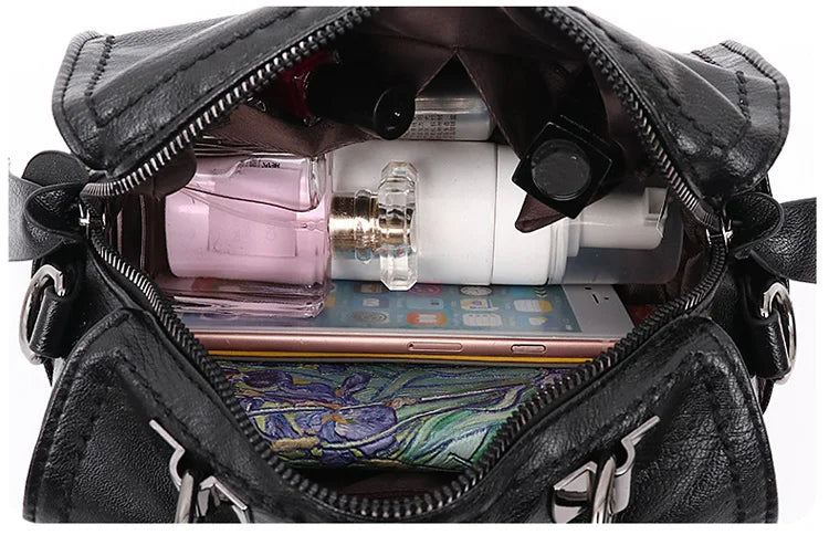 REPRCLA Fashion Elegant Handbag Women Shoulder Bag High Quality Crossbody Bags Designer PU Leather Ladies Hand Bags Tote
