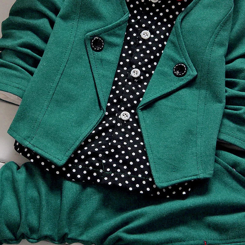Kids Thinner Clothes Sets Spring Autumn Tracksuit Baby Boys Kid Long Sleeve Gentleman Suits Children T Shirt Pants Clothing Sets