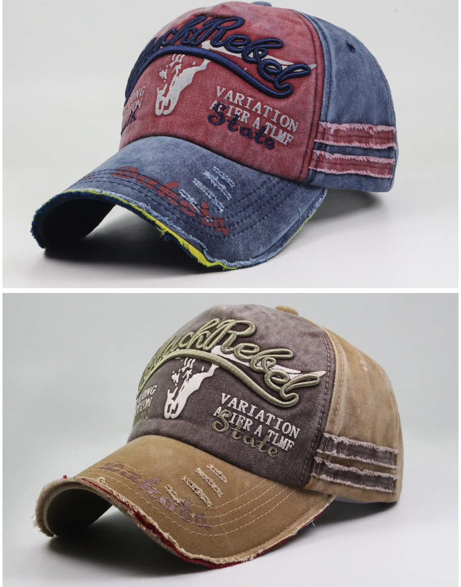 CNTANG Summer Fashion Vintage Baseball Cap Casual Washed Cotton Snapback Embroidery Caps For Men Women Fashion Hat Unisex gorras