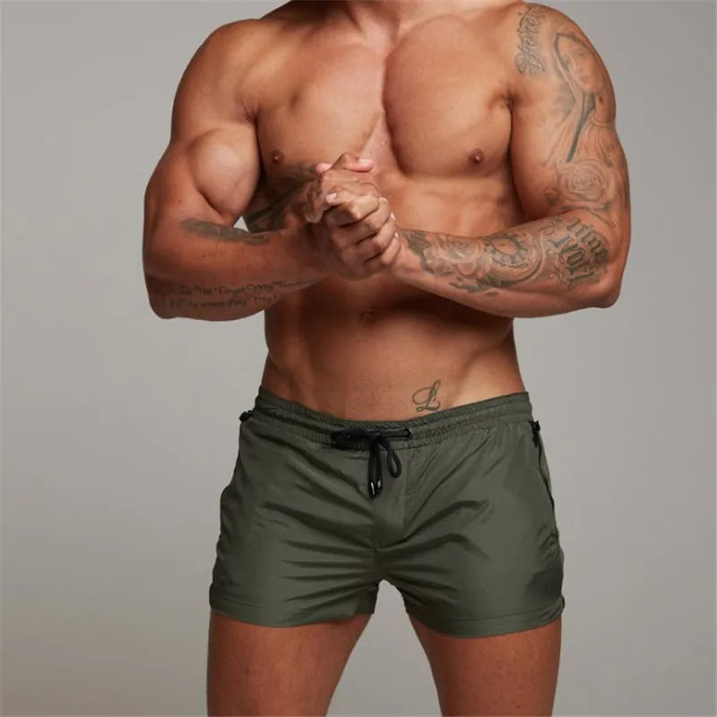 2025 Man Beach shorts Quick Dry Swimming Shorts gay Swimwear Man Swimsuit Swim Trunks Summer Bathing Beach Wear Surf Boxer mayo