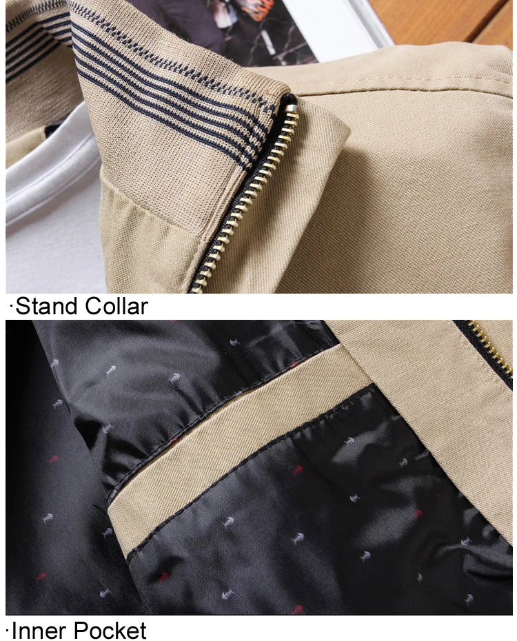 DIMUSI Spring Autumn Men's Bomber Jackets Casual Male Outwear Windbreaker Jacket Mens Zipper Baseball Uniform Coats Clothing