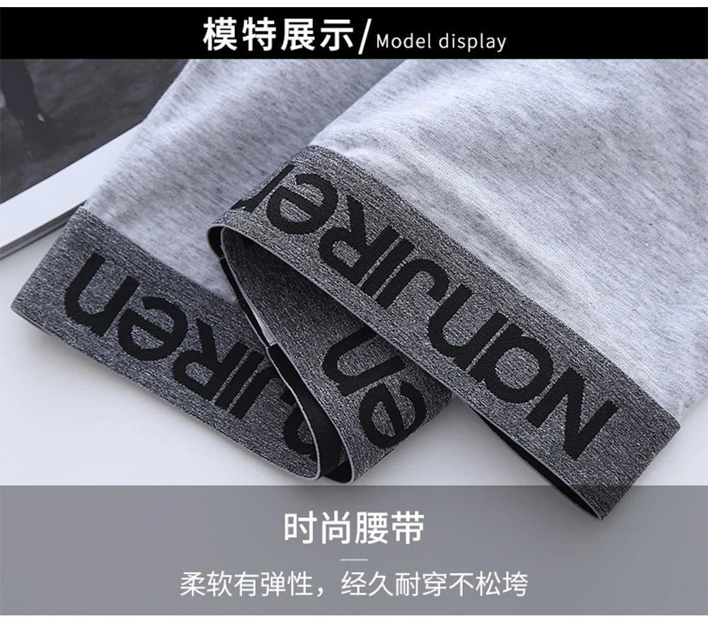 Men Boxer Shorts Men's Panties Male Underpants Calzoncillos Calecon Soft Cotton Sexy 3D Pouch Underwear Boxershorts Larger Size