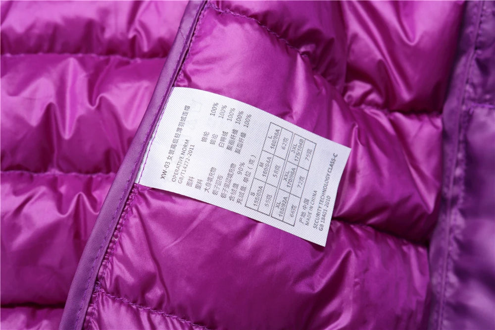 Women Puffer Jacket 15 Colors Plus Size 5XL 6XL 7XL 2025 New Spring Autumn Female Ultra Lightweight Packable Hooded Down Coats