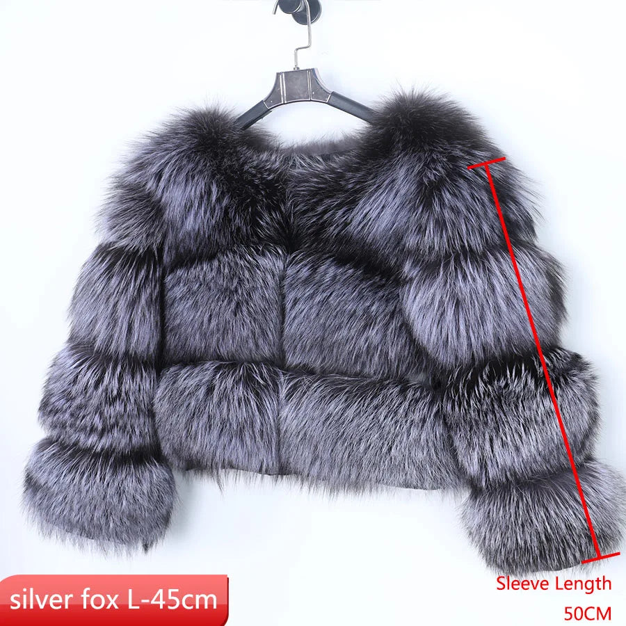 MAOMAOKONG Super Hot Winter Women Luxury Thick Real Raccoon Fur Coat Natural Fox Fur Jacket Plus Size Furry Jackets Female Vest