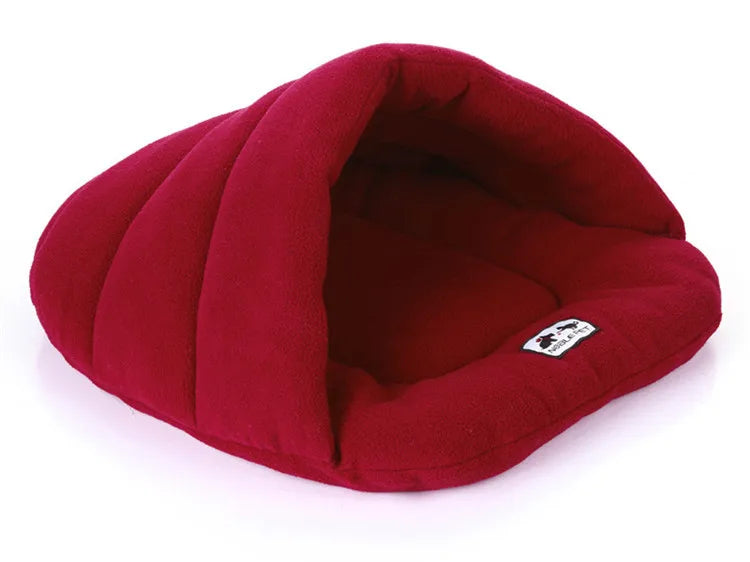 Winter warm slipper shape pet cushion house dog bed dog house soft comfortable cat dog bed house high quality products