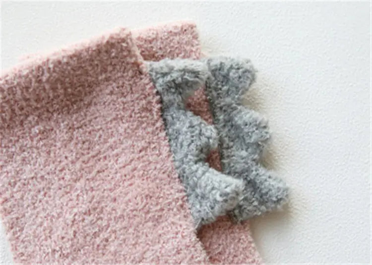Newborn To 5 Years Old Baby Girl Socks Children Clothes Coral Fleece Kids Girls Anti Slip Socks Winter Warm Baby Boy Socks