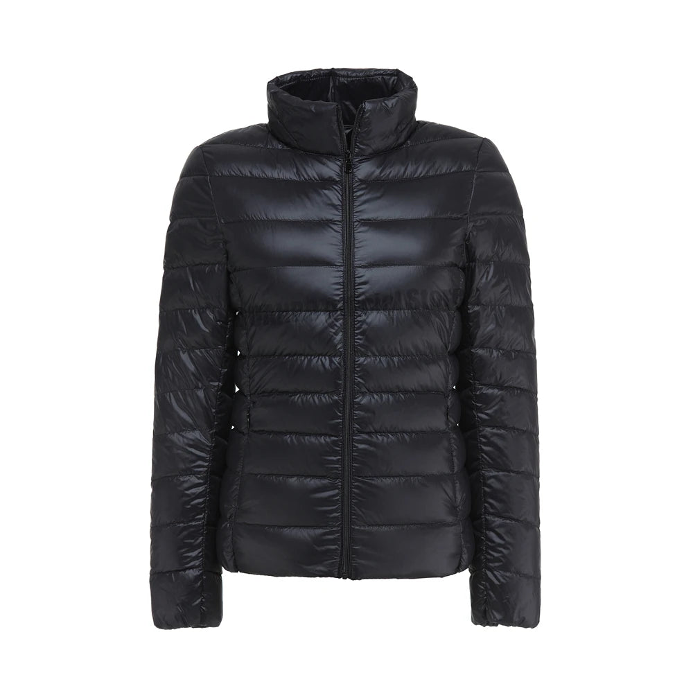 Women Spring Jacket Fashion Short Ultra Lightweight Packable Puffer Coats 15 Colors Female Down Warm Korean Slim Fit Parkas 5XL