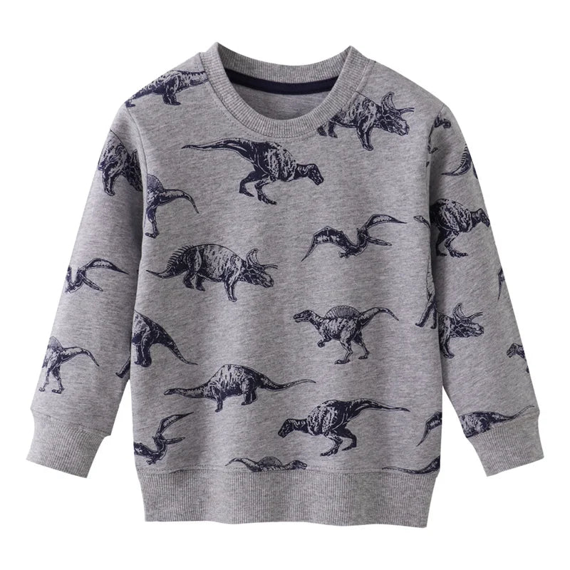 Jumping Meters 2-7T Boys Girls Sweatshirts With Stars Print Fashion Children's Clothing Baby Kids Hooded Shirts For Autumn