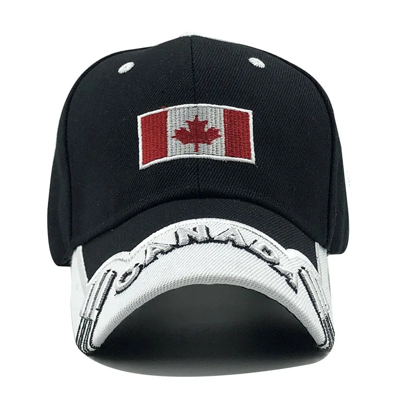 New Colors Contrast Canada Embroidered Baseball Cap For Men Women High Quality Snapback Hat Dad Hats Fishing Cap Bone Gorra