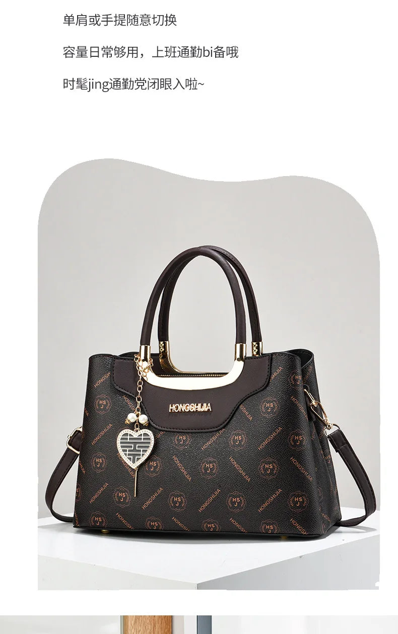 2024 New Women Luxury Handbag Purses Designer Leather Female Shoulder Crossbody Messenger Bags for Female Elegant Tote Sac