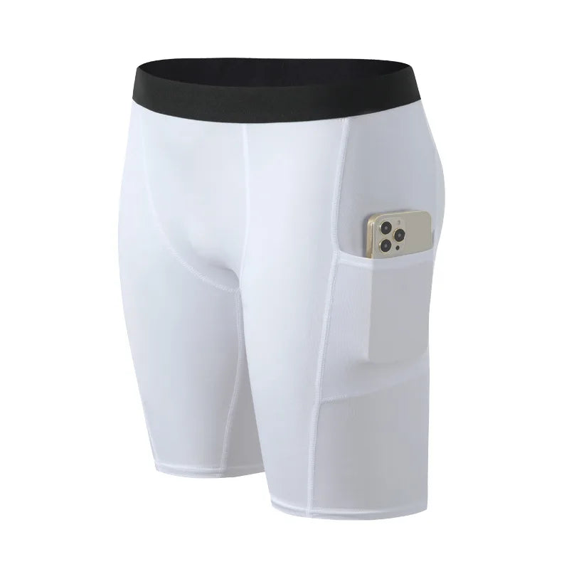 Summer Men Crossfit Shorts Compression Running Gym Shorts Quick Dry Fitness Basketball Shorts Male Training Tights Gym Clothing