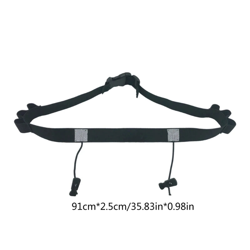 Running Belt for Race Number, Adjustable Number Belt with Gel Loop