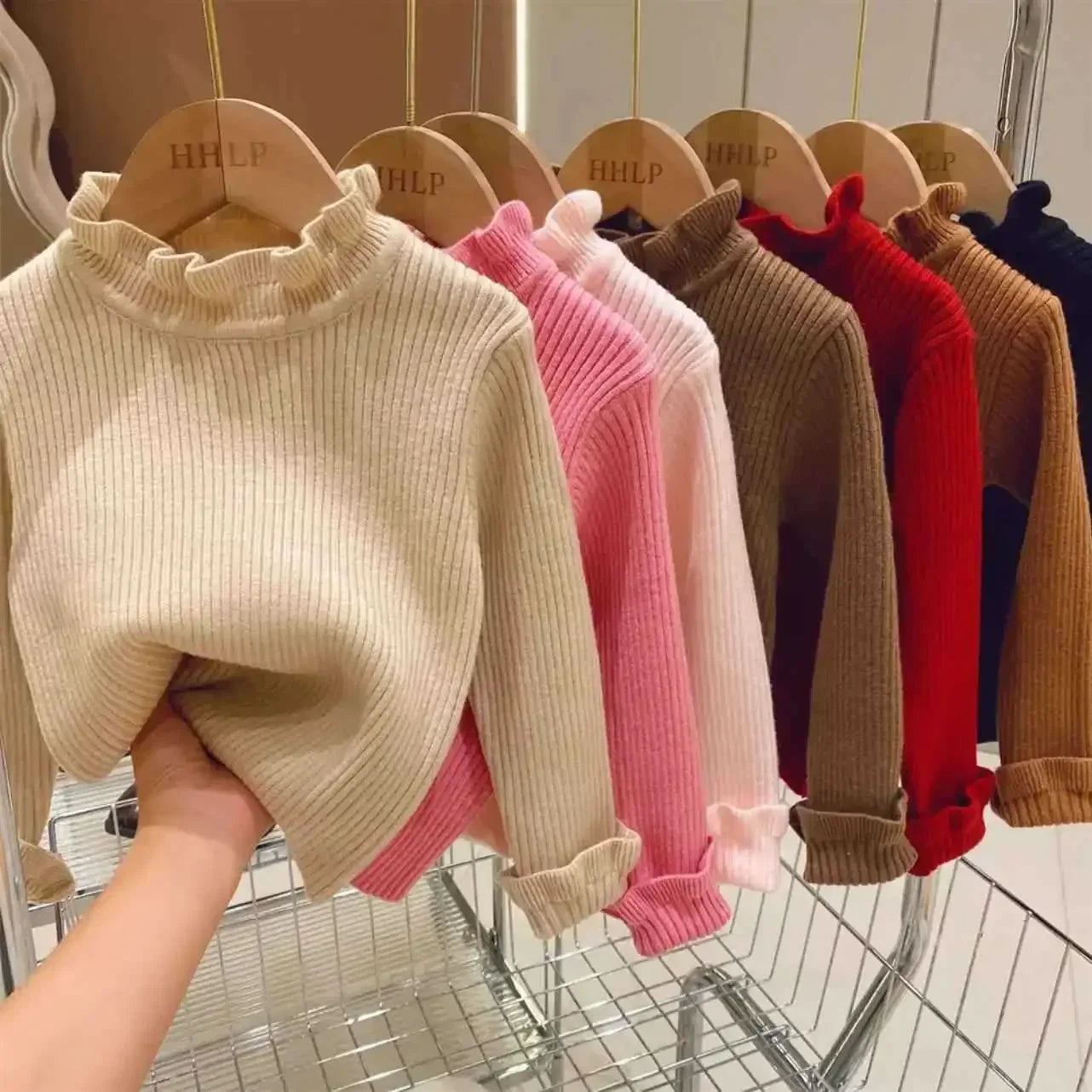 Autum Winter Baby Boy Girl Clothes Round Neck Kid Toddler Girl Boy Pullover Baby Outerwear Children Baby Loose Sweater Knitted