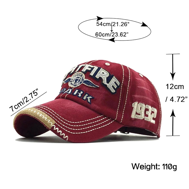 Men Women Cotton Embroidered Letter Printed Baseball Cap Cowboy Hip Hop Dance Club Snapback Hat Visors Summer Sports Sun Hats