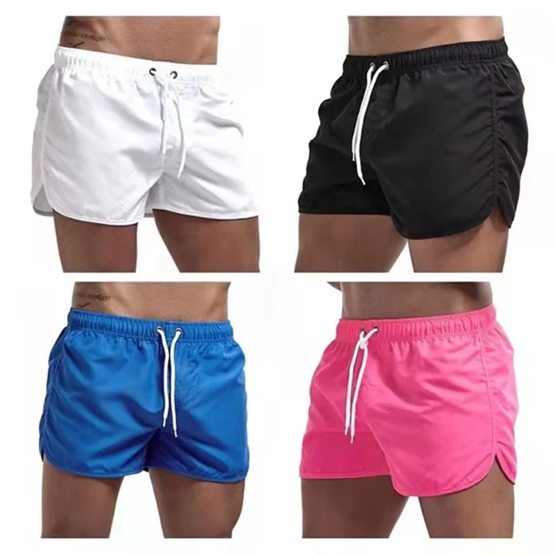 Shorts For Mens 2024 Summer Men's Swimwear Shorts Brand Beachwear Sexy Swim Trunks Men Swimsuits Low Waist Breathable Beach Wear