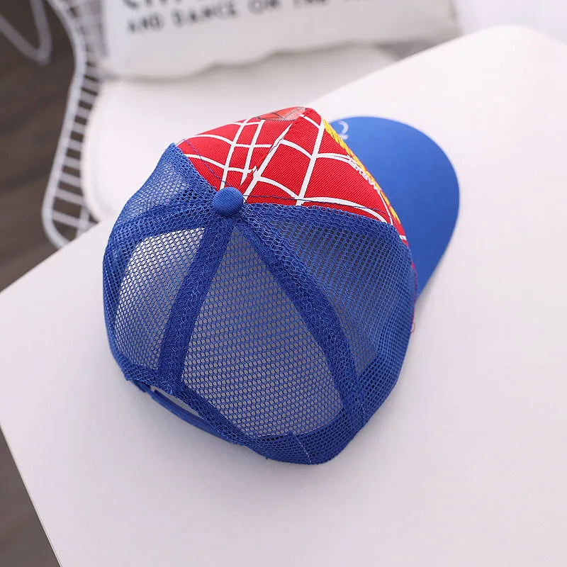 HotToys Spiderman Baseball Cap Boys Girls Hats Superhero Peripheral Sunhat Childrens Birthday Gift Cosplay Props Fashion Caps