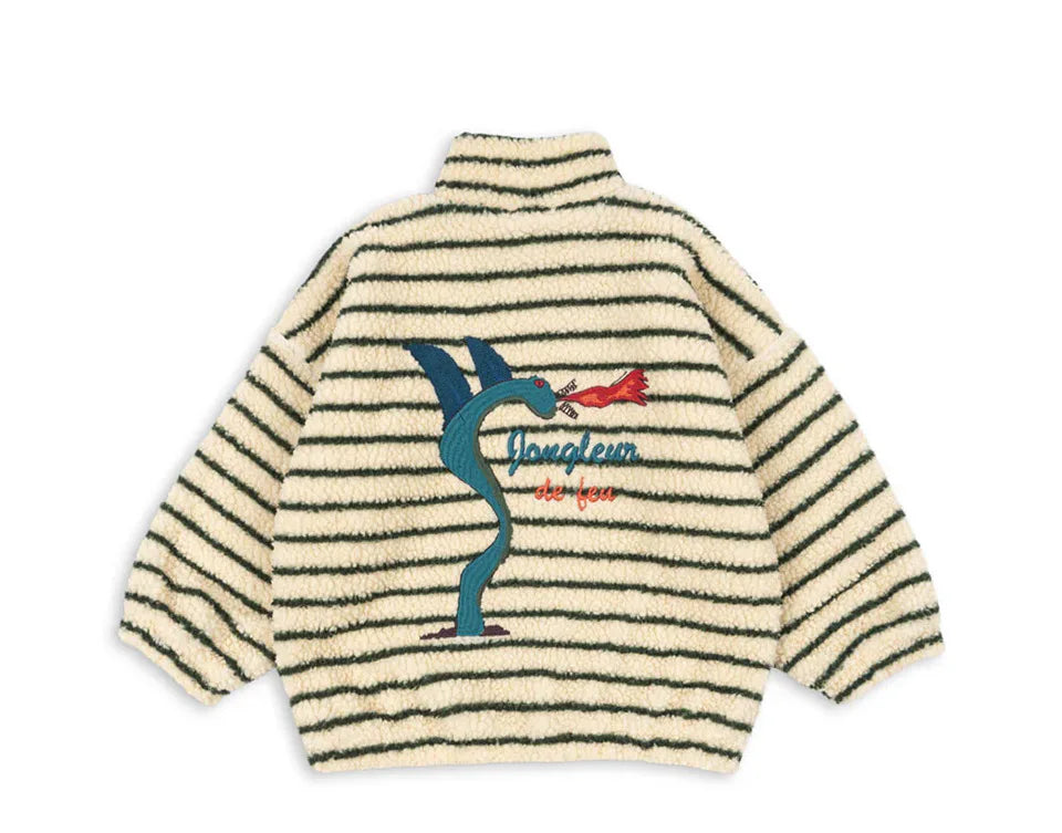 2025 KS Brand Winter Baby Girls Boys Lambswool Cherry Jackets Kids Clothes Boys Sequin Cartoon Outerwear Children's Coats 1-9Yrs