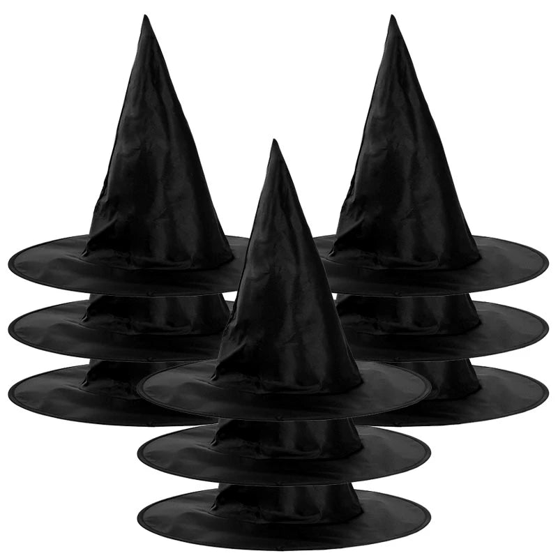 10/1pcs Halloween Wizard Hat Kids Adults Halloween Party Cosplay Costume Decoration Witch Hat Home Yard Hanging Horror Props