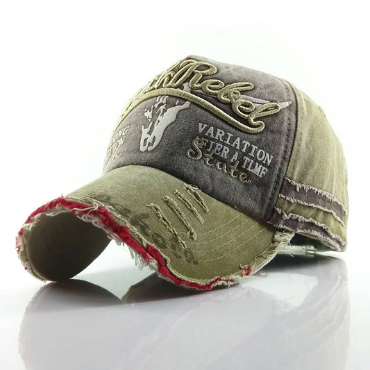 Practical Men Baseball Cap Women Retro Canvas Denim Letters Patchwork Vintage Unisex Snapback Hat Autumn Hip Hop Hats Summer
