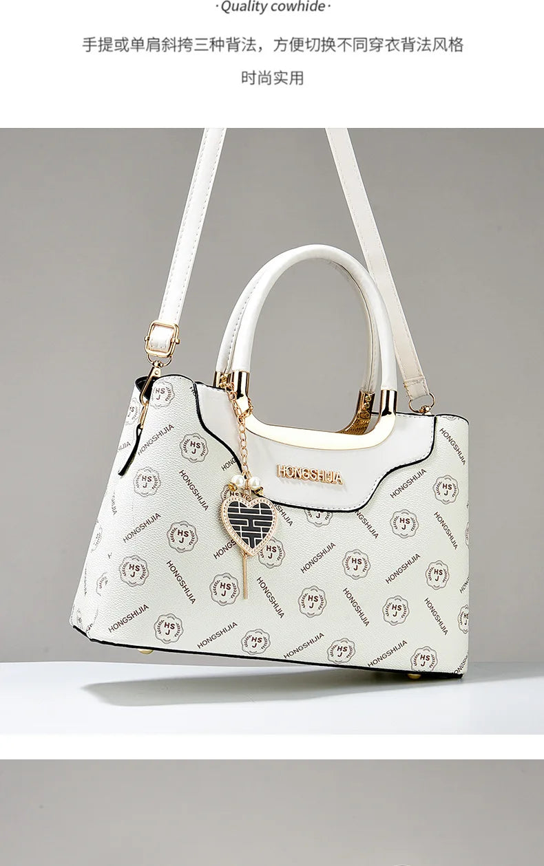 2024 New Women Luxury Handbag Purses Designer Leather Female Shoulder Crossbody Messenger Bags for Female Elegant Tote Sac