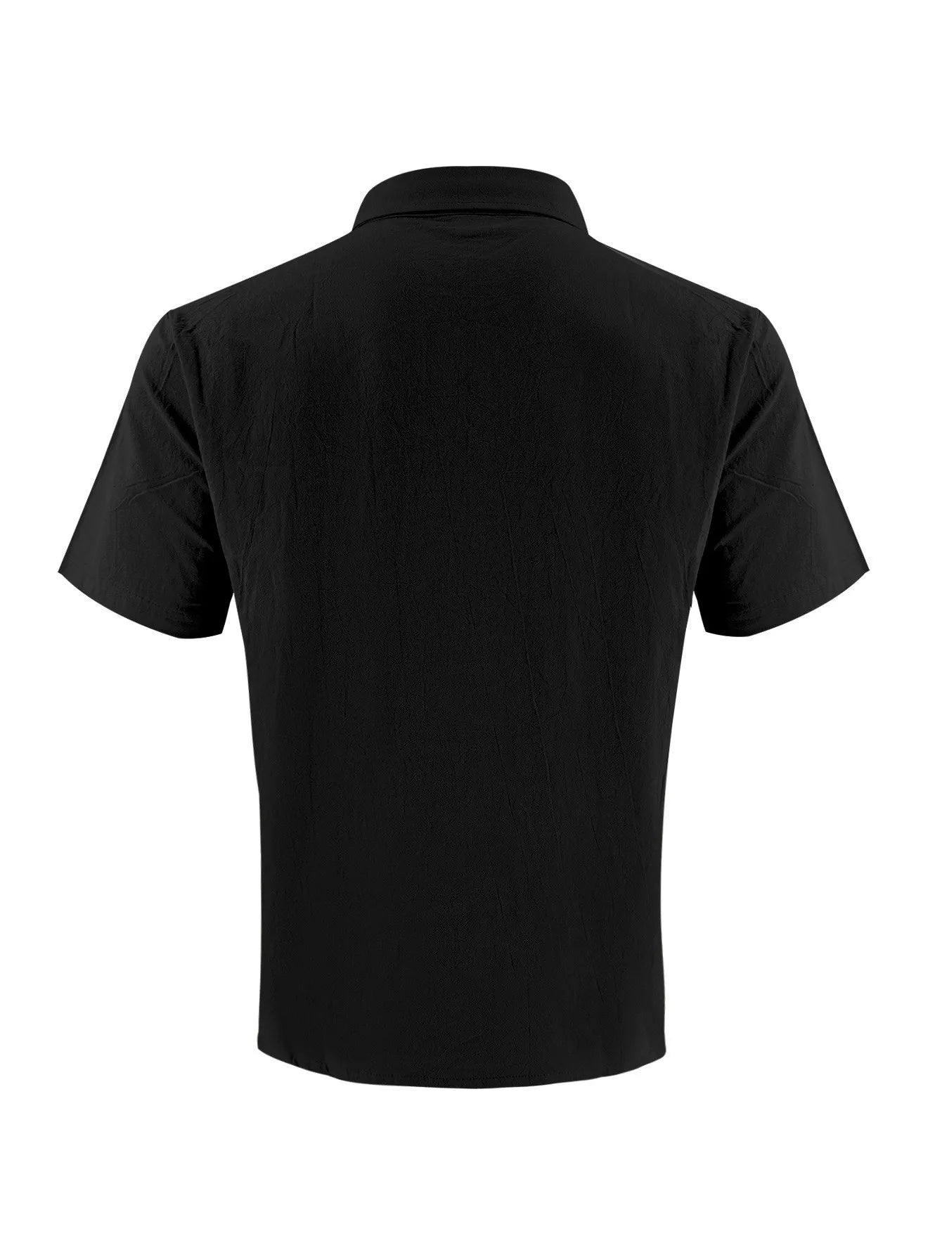 2026 New Men's Linen Casual Shirt Lightweight Breathable Button Down Pocket Design Loose Fit for Summer Outing