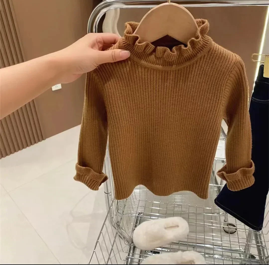 Autum Winter Baby Boy Girl Clothes Round Neck Kid Toddler Girl Boy Pullover Baby Outerwear Children Baby Loose Sweater Knitted