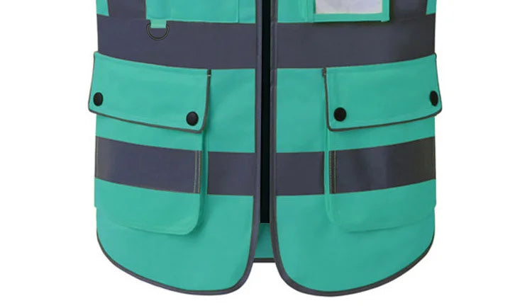 Size S-4XL Hi Vis Road Working Vest Outdoor Motorcycle Cycling  Waistcoat Clothing Workwear Jacket