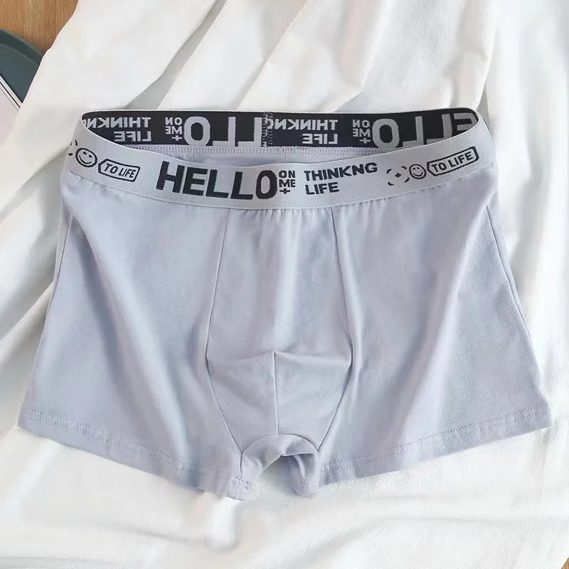 10Pcs/Men's Underwear Fashion Underwear High Stretch Boxer Shorts Breathable Soft Men's Shorts Comfortable Plus SizeL-4XL