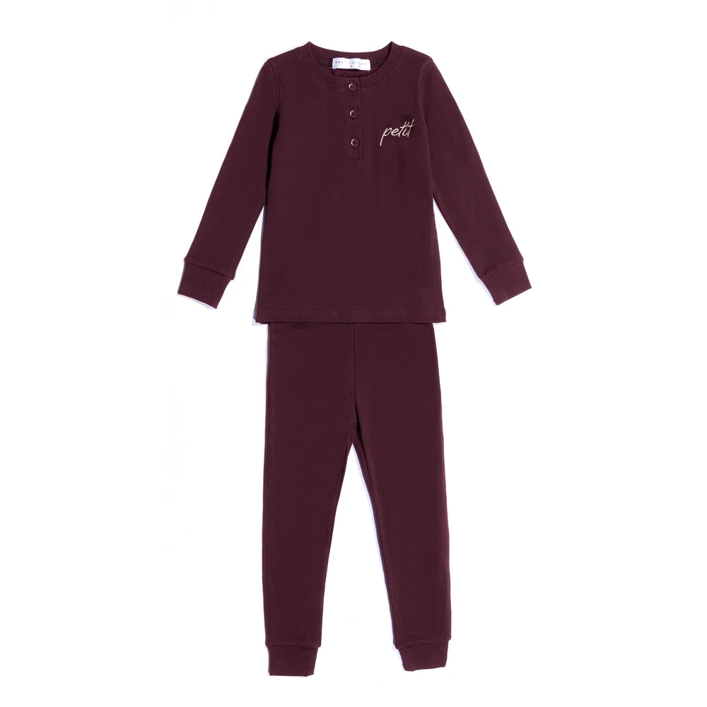 AS 2025 winter cotton letter pj boys girls skinny family matching clothes children fashion dress set footie ﻿