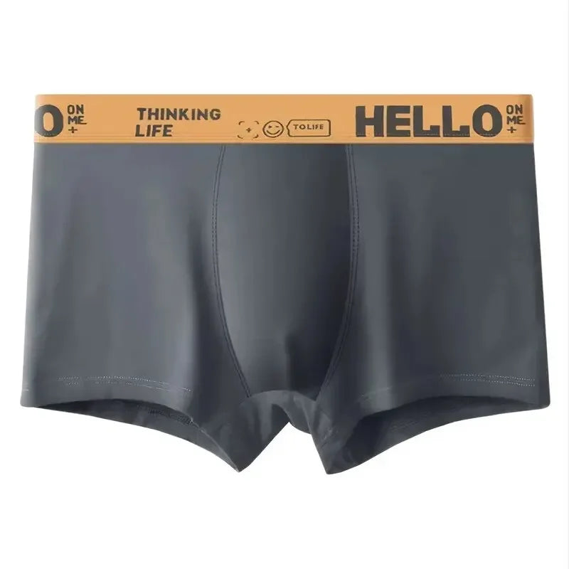 10Pcs/Men's Underwear Fashion Underwear High Stretch Boxer Shorts Breathable Soft Men's Shorts Comfortable Plus SizeL-4XL