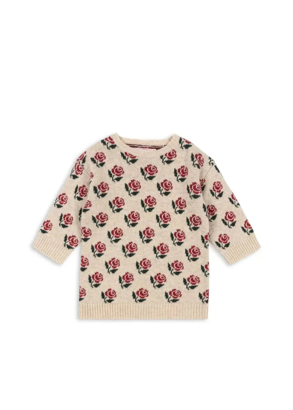 2025 KS New Winter Baby Girls Cherry Knitted Dress Cardigan Sweaters Kids Clothes Girls Knitwear Denim Dress Coats Jeans Suits