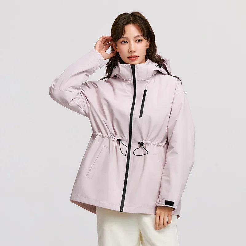 Semir Down Jacket Women 2024 New Two-Piece Three-in-One Outdoor Travel Daily Versatile Three-Resistant Outerwear for Women