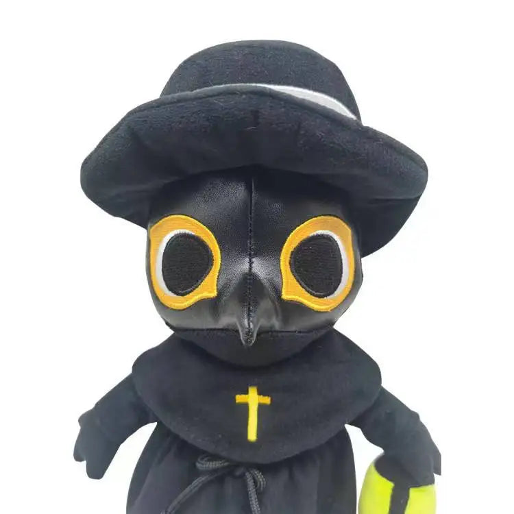 New Plague Bird Mouth Doctor Plush Toy Plague Crow Nurse Halloween Glow-in-the-dark Doll Halloween Toy Gift for Children
