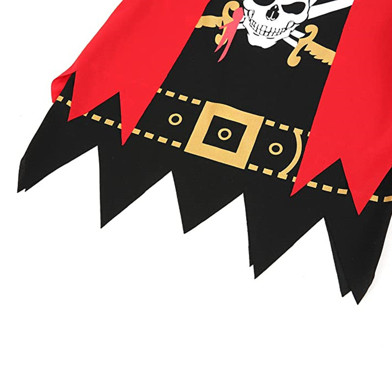 Kids Pirate Costume Captain Jack Pirate Toy Halloween Dress Up Set Kid Adventure Robbery Costume Toy Accessories Gift