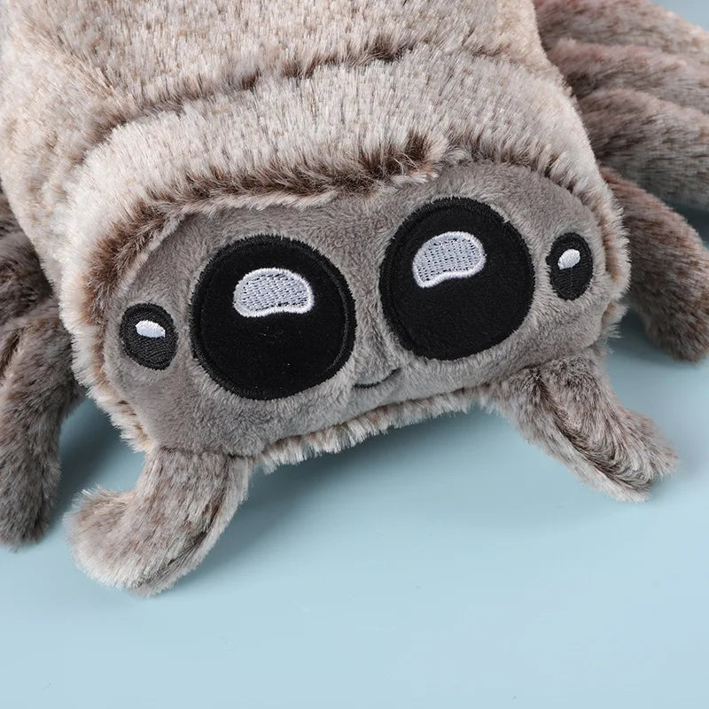 Lucas Friend Spider Plush Toy Kawaii Black White Spider Doll Home Decoration Pillow Soft Stuffed Halloween Gifts Toy for Kids