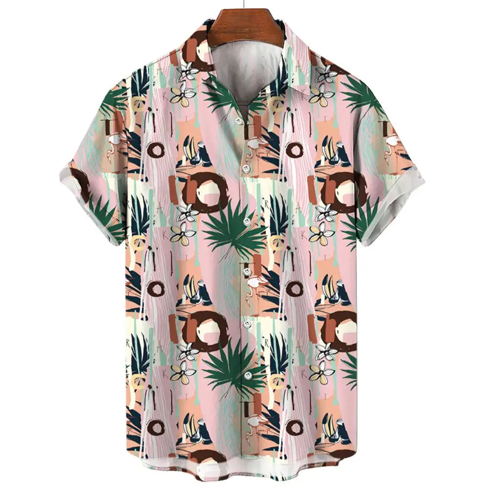 2024 Men's hawaiian shirts 3D Prints toucan graphics summer short sleeve shirts for hawaii style fashion unisex aloha shirts