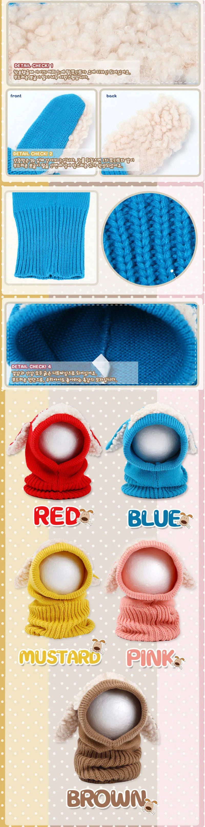 Baby Winter Hat With Scarf Toddler Winter Beanie Warm Hat Hooded Scarf Earflap Knitted Cap Cute Kids Hat Scarf Set