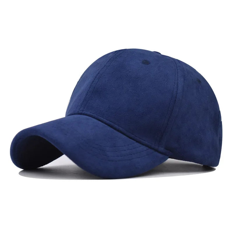 Casual Baseball Caps For Women Men Fashion Suede Hat Autumn Winter Outdoor Sun Caps Snapback Hats Unisex Solid Color Hip Hop Hat