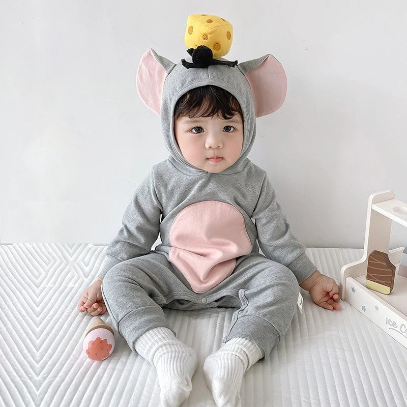 New Children's Little Mouse Costume Halloween Little Mouse Baby Costume Kindergarten Party Activity Fairy Tale Performance